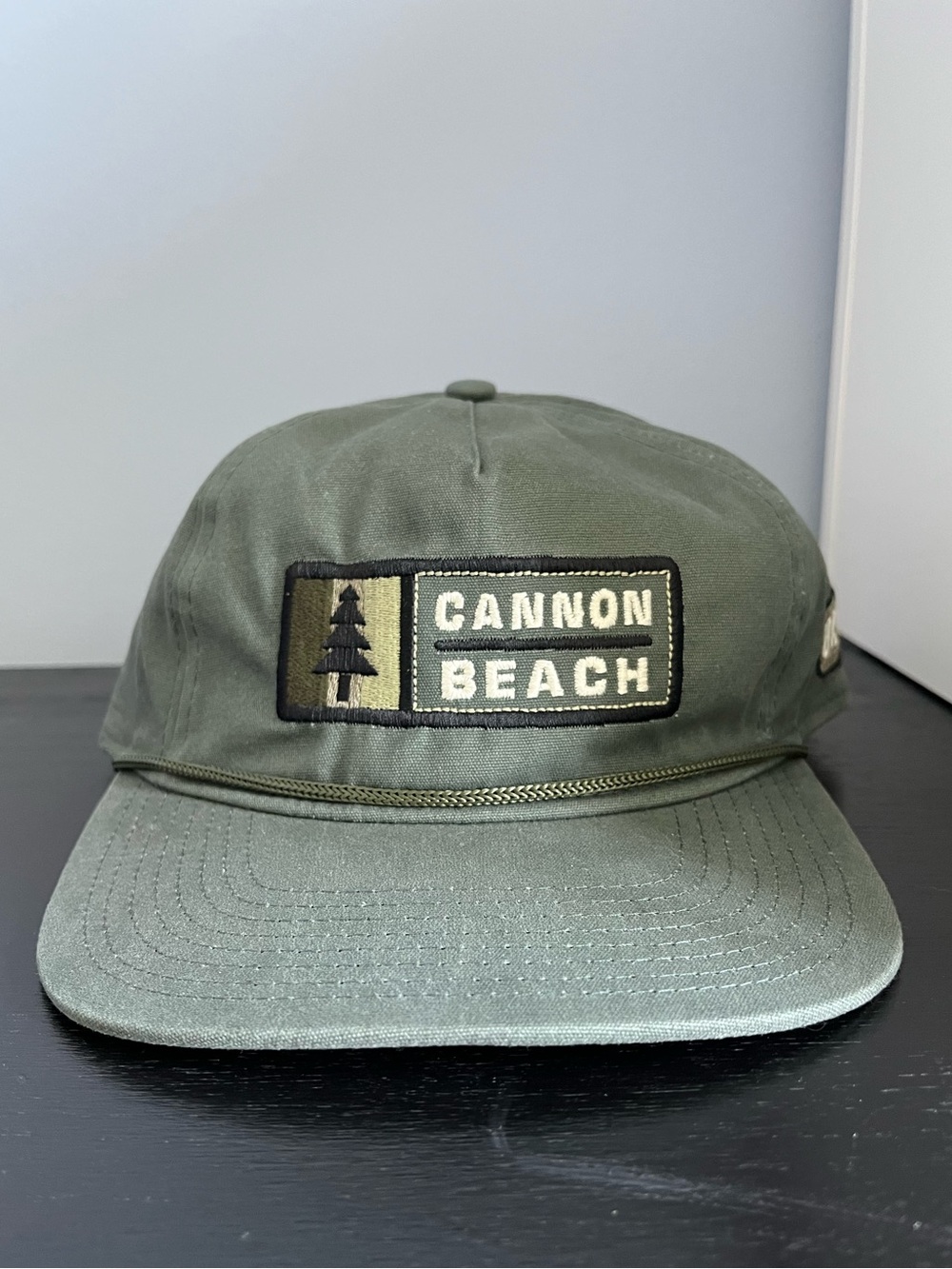 Cannon Beach Rope Hat with Leather Strap - Brand New